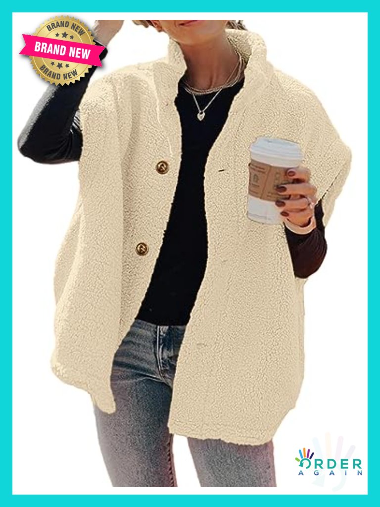 Fuzzy Fleece Oversized Sherpa Vest With Pockets